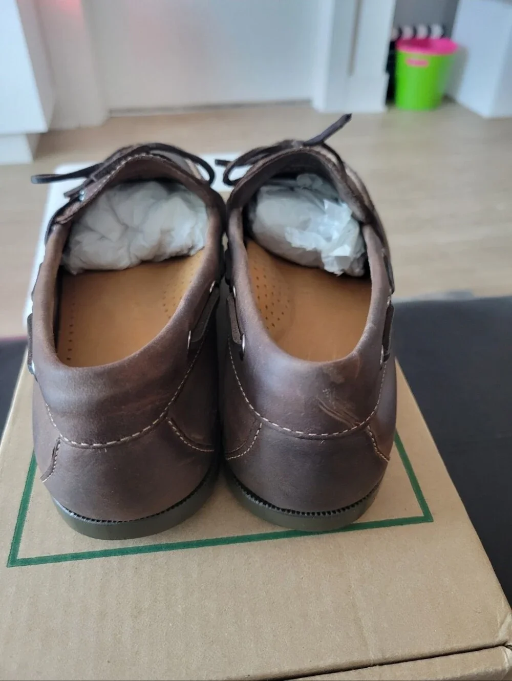 L.L. Bean Camp Moc II Men's Size 10 D Cactus Brown Leather Moccasins NEW